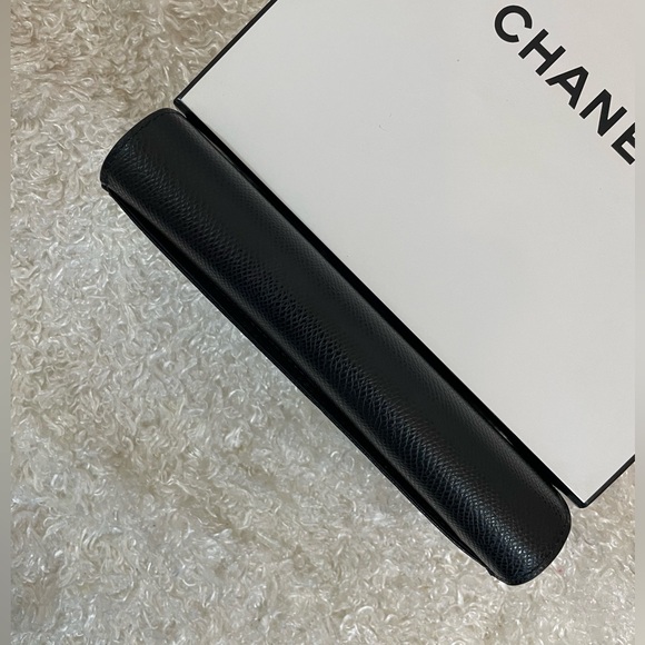 New Coach Genuine Pebble Leather Slim Flap Continental black Wallet large long - Picture 8 of 11